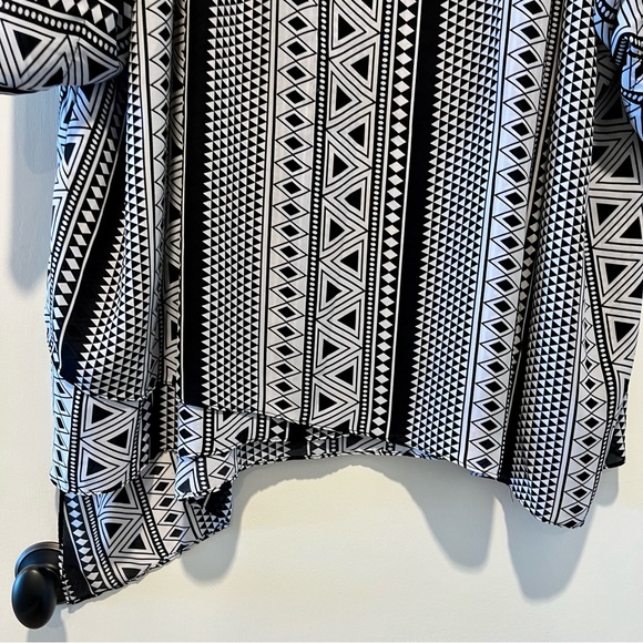 DENIM 24/7 BLACK WHITE BLOUSE SIZE 32W NEW - Picture 4 of 12